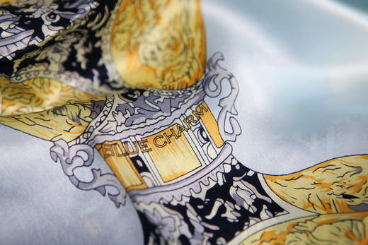 丝巾 欧式古典风格 时尚百搭方巾 色泽艳丽 纹样精美 商品图2