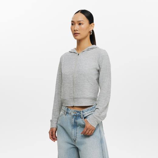 oneup运动拉链短款卫衣 商品图3