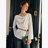 OLrain欧芮儿法式白色衬衫女春季2025年新款时尚设计感浪漫雪纺衫 商品缩略图1