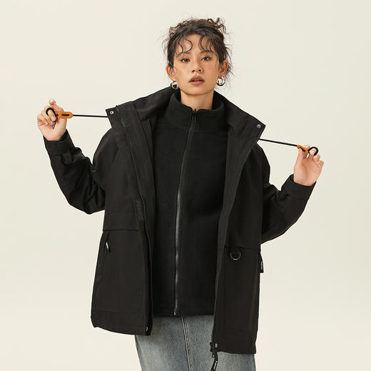 【148秒杀】LUCKY DEER 黄亦玫同款平替OVERSIZE版型 男女同款山系三合一963518S 商品图6