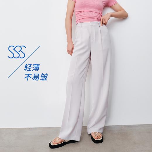 【敢动裤】SPS垂顺直腿宽松直筒拖地裤西装裤simplepiecesS42P009 商品图2