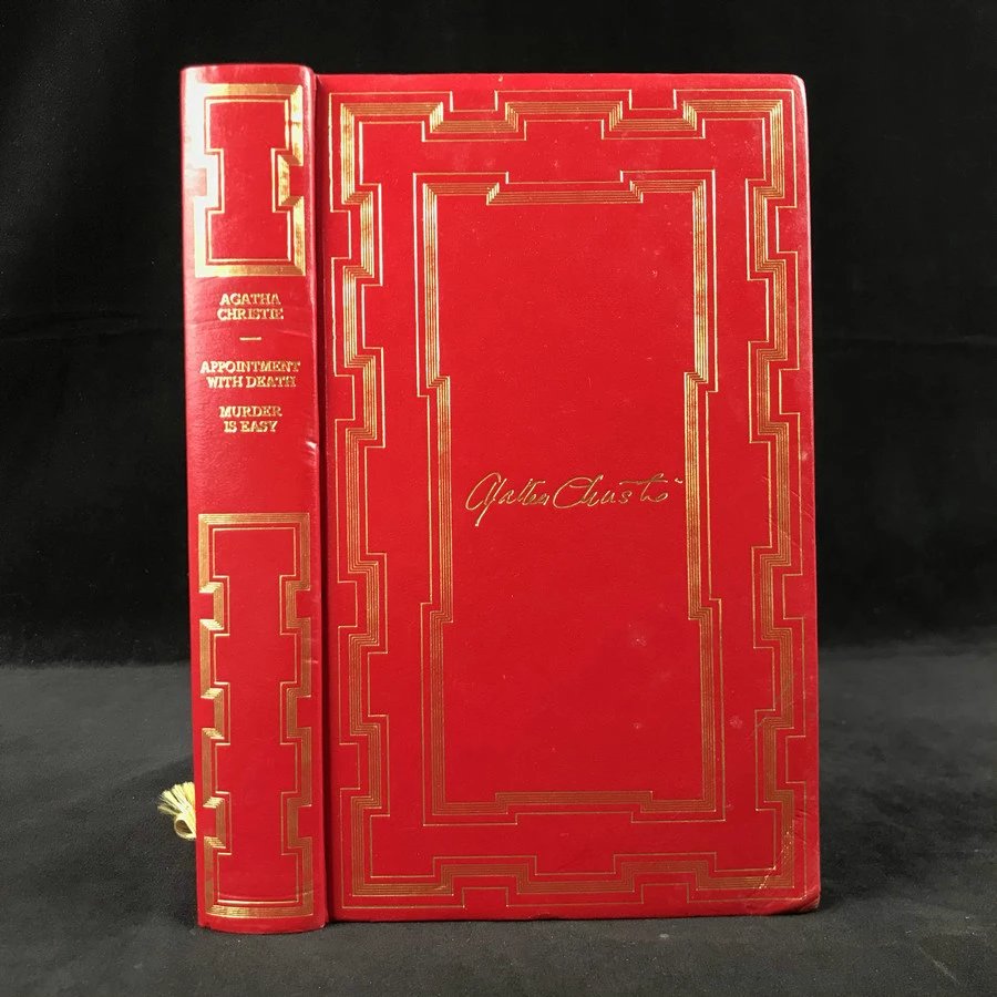 阿加莎·克里斯蒂《死亡约会/杀人不难》 约6幅插图 复古仿皮精装32开
