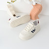 经典鲨2025年春新款韩版系带平底时尚拼色休闲板鞋小白鞋女KW279-517091 商品缩略图3