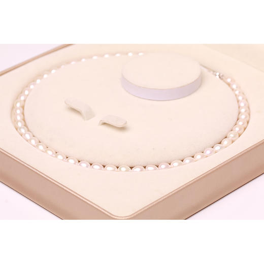 美裕 淡水珍珠项链 米形珠 6.5-7.5mm 108481 商品图5