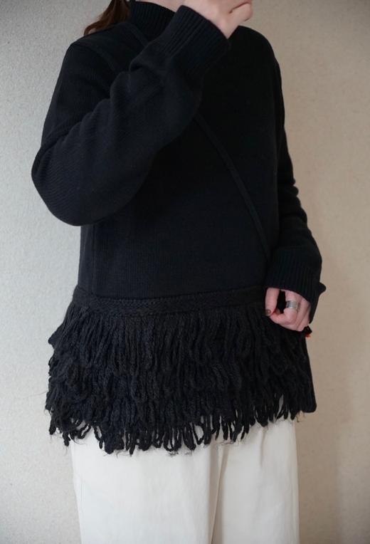 （g）羊毛流苏针织毛衣 商品图1