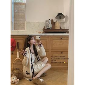 金蘑菇菇 美少女学院 miu系四件套/ 元气少女美式少女针织套装