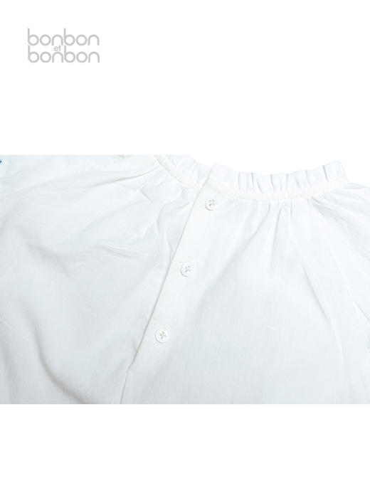 绣边曲芽手工点点上衣 商品图2