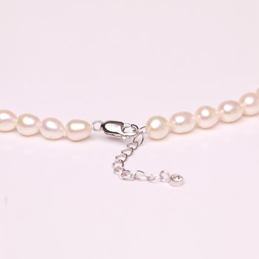 美裕 淡水珍珠项链 米形珠 6.5-7.5mm 108481 商品图6