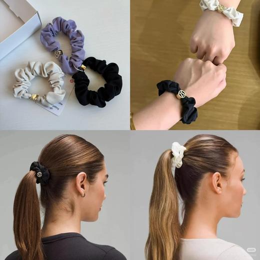 一盒3条装！LULU 运动瑜伽大肠发圈扎头绳 商品图0