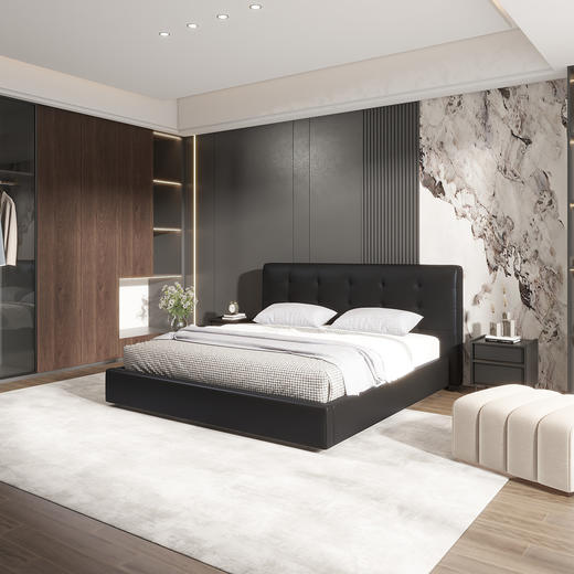 顾家家居整装 现代时尚 皮艺软床 KZ.B1076PF4幻影 商品图2