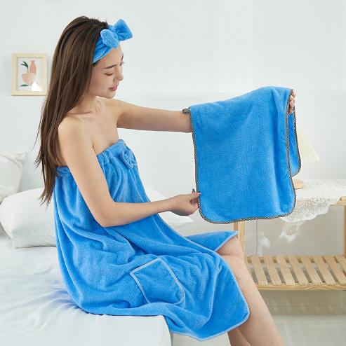 悦颜美客抹胸款浴裙套装 商品图0