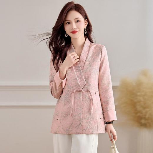 新中式提花设计感，时尚收腰西装外套西服上衣HR-ZYF8812 商品图1