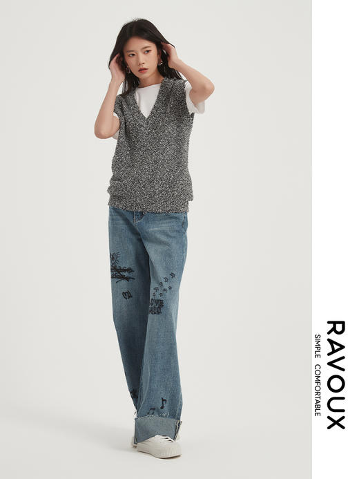 271219907灰色亮片马甲 商品图3