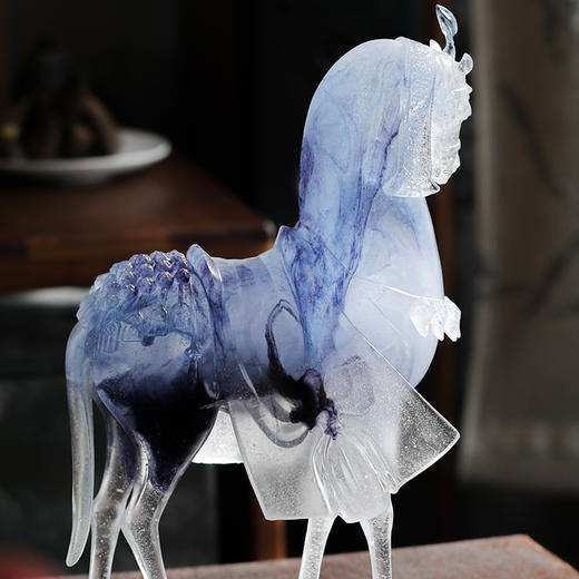 「與山堂」古法琉璃复刻 收藏级孤品北齐战马 商品图2