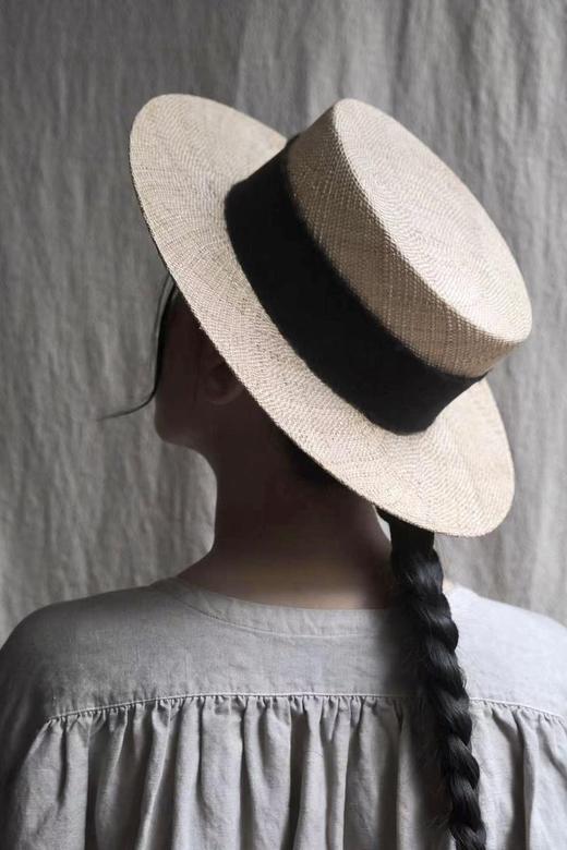 Kreuzzz  原色tsubasa羊毛饰带平顶宽檐礼帽 商品图2