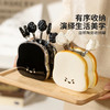 摩登主妇水果叉子收纳罐不锈钢水果签轻奢高级感可爱儿童甜品叉子 商品缩略图4