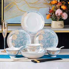 乐享陶瓷浪漫欧洲餐具18件套