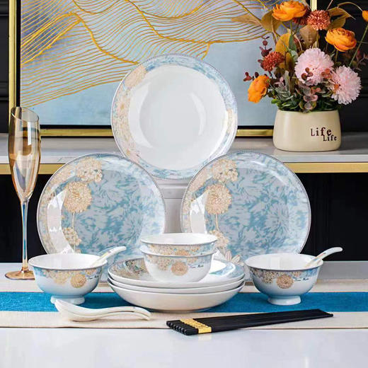 乐享陶瓷浪漫欧洲餐具18件套 商品图0