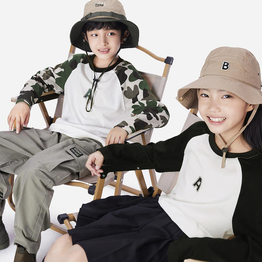 男女童圆领长袖T恤春季新款安奈儿童装EM511179 商品图6