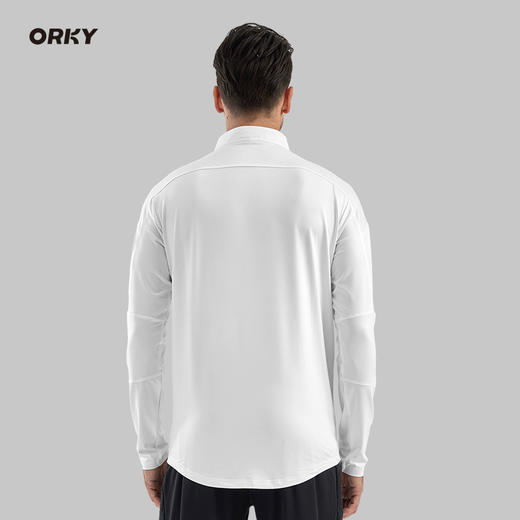 ORKY沃恺秋冬长袖足球训练服套装男定制半拉链修身套头衫运动外套 商品图2