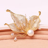 半边蝶  GP合金淡水珍珠胸花  大小:9-10mm  108433 商品缩略图2