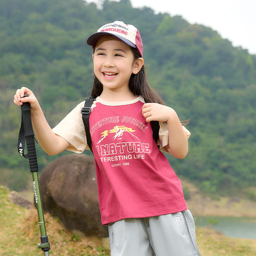 【7A抗菌纯棉】棉花堂2025年夏款美式纯棉复古短袖童装T恤F251117 商品图6