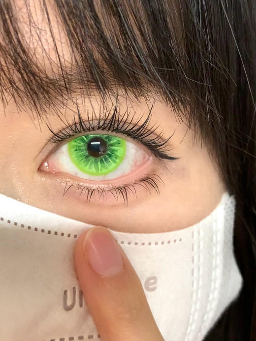 huohuocon半年抛 混血 初音之泪/末流之泪/神明之泪/云母泡沫/潘神泡沫/蓝闪翼蝶/石榴变心/猕猴桃变心 绿粉灰蓝红 14.2-14.5mm 商品图9