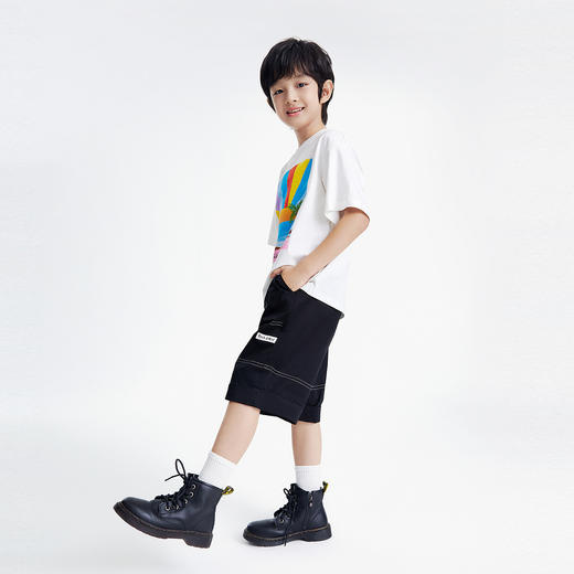 男童全腰梭织中裤夏季新款安奈儿童装实体店同款EB526131 商品图5