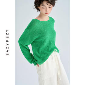 2025SS 长绒棉特种纱线宽松针织衫