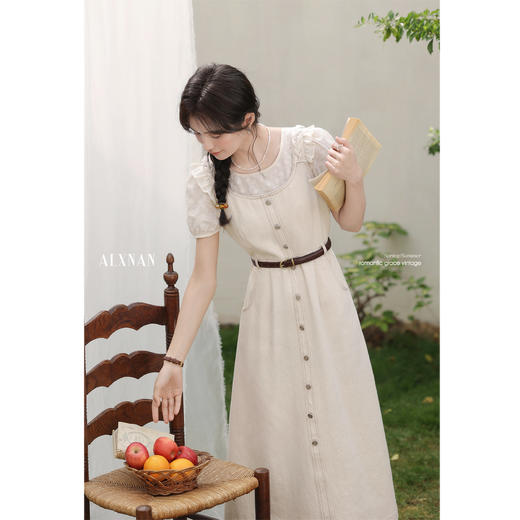 鹿向南「长廊笔迹」连衣裙L53582-L53582SY 商品图3