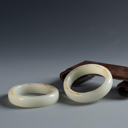 和田玉籽料手镯（一对） 商品图0