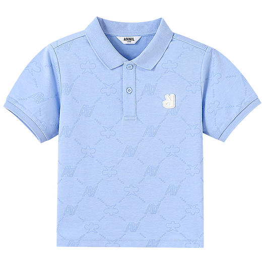 男童翻领SORONA短袖针织衫夏季新款安奈儿童装EB521175 商品图7