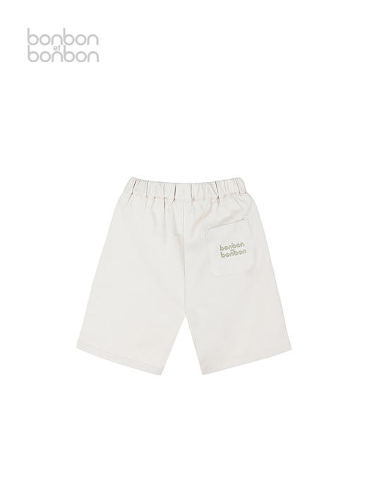 休闲米白五分裤 商品图1