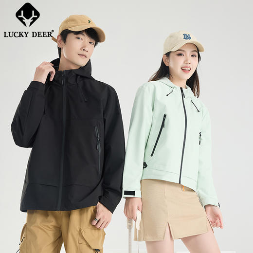 LUCKY DEER情侣款山系轻量化三防单冲外套 商品图2