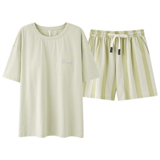 【超柔软莫代尔】自然醒「温柔绵绵」超柔软莫代尔棉短袖短裤睡衣女夏季套头休闲宽松家居服JLM 商品图9