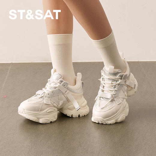 星期六时髦街头风厚底老爹鞋SSD1112E1P 商品图4