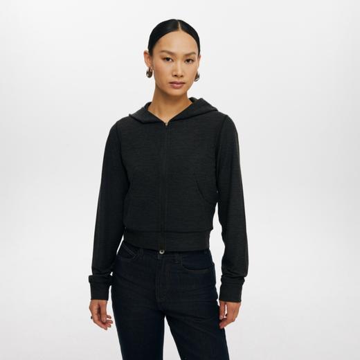 oneup运动拉链短款卫衣 商品图0