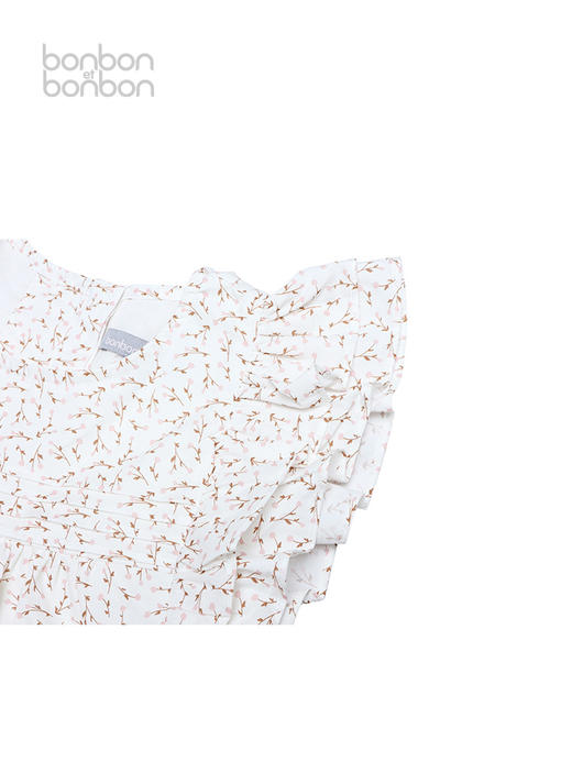 碎花双层荷叶边连衣裙 商品图3