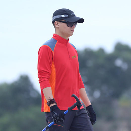 【69秒杀！第二件半价】LUCKY DEER山系男款拼色户外速干长袖 商品图5