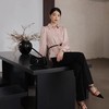 【自】全新升级【铂金会员174/天猫229/差价55】(01755) 洛诗琳2025春季新款简约优雅缎面衬衫女长袖百搭衬衣送腰带 商品缩略图1
