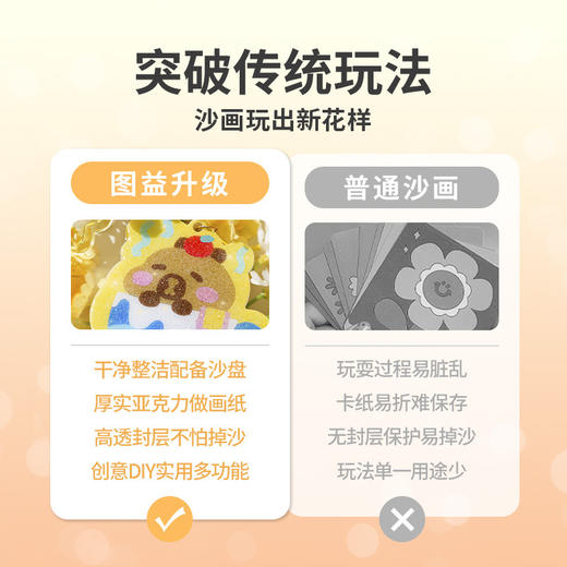 【趣味做沙画，解锁实用新玩法】图益沙画 儿童彩沙diy 手工制作流动摆件 女孩小学生6岁以上玩具-QQ 商品图2