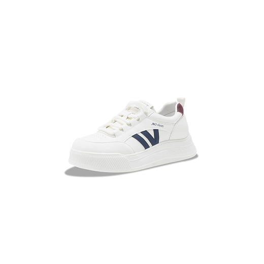 经典鲨2025年春新款韩版系带平底时尚拼色休闲板鞋小白鞋女KW279-517091 商品图4