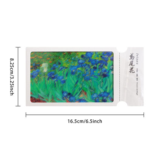 【可以投影的名画胶片书签】梵高莫奈透光油画明信片书签 商品图4