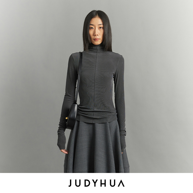 JUDYHUA 寂静系列极简高领上衣