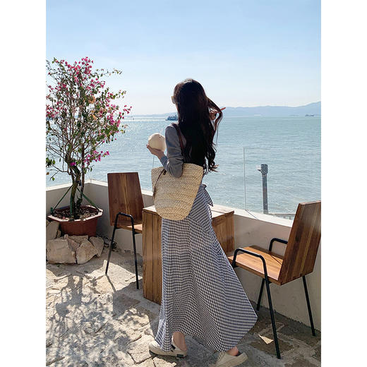 <曾小咸推荐>绑带格子半身裙 日常159.99/件 立减70 秒杀89.99/件！！ 商品图4