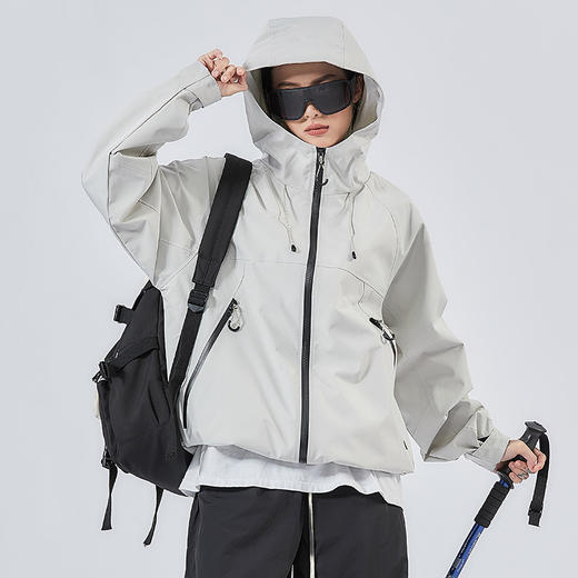 【99秒】LUCKY DEER秋季情侣款鸟平替硬壳风衣外套 商品图1