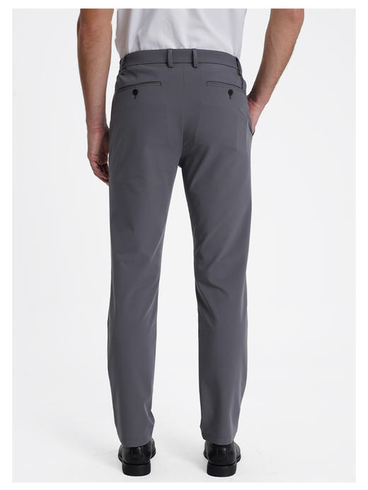 callisto水雾灰桑蚕丝混纺透气休闲裤 商品图4