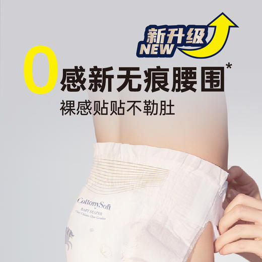 【买6包立减60】雀氏柔润金棉系列纸尿裤NB-M新生儿尿裤柔软适肤干爽透气（加送4片便携装，红屁屁可退）新生儿定制-益生菌护肤款 商品图2