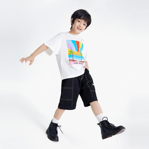 男童全腰梭织中裤夏季新款安奈儿童装实体店同款EB526131 商品图6