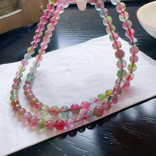 5mm-6mm多圈西瓜碧玺手串 商品图3